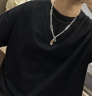 Dior Silver Charm Chain Necklace - Unisex view 9