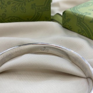 Gucci Double G Tiger Head Vintage Silver Cuff Bracelet view 6