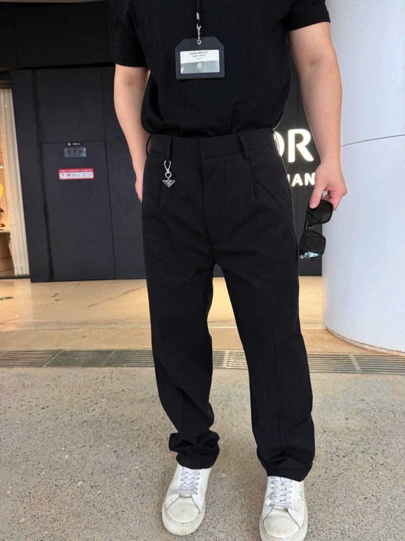 Essentials Black Relaxed Fit Cargo Pants view
