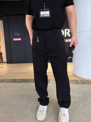 Essentials Black Relaxed Fit Cargo Pants view 5