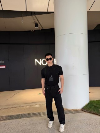 Essentials Black Relaxed Fit Cargo Pants view 6