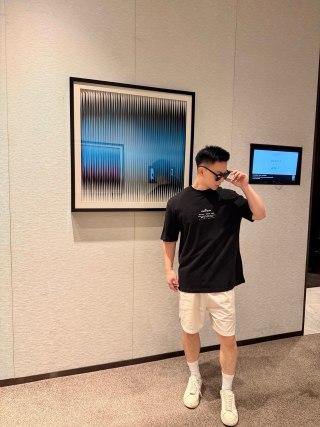 Stone Island Black Compass Logo T-Shirt view 6
