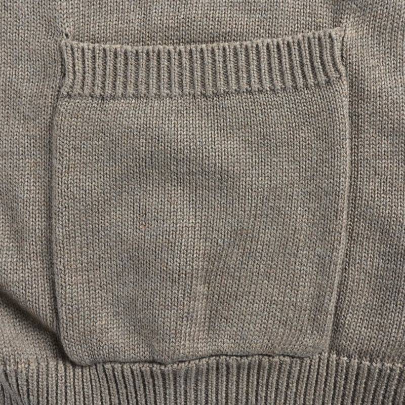 Beige Ribbed Knit Cardigan view