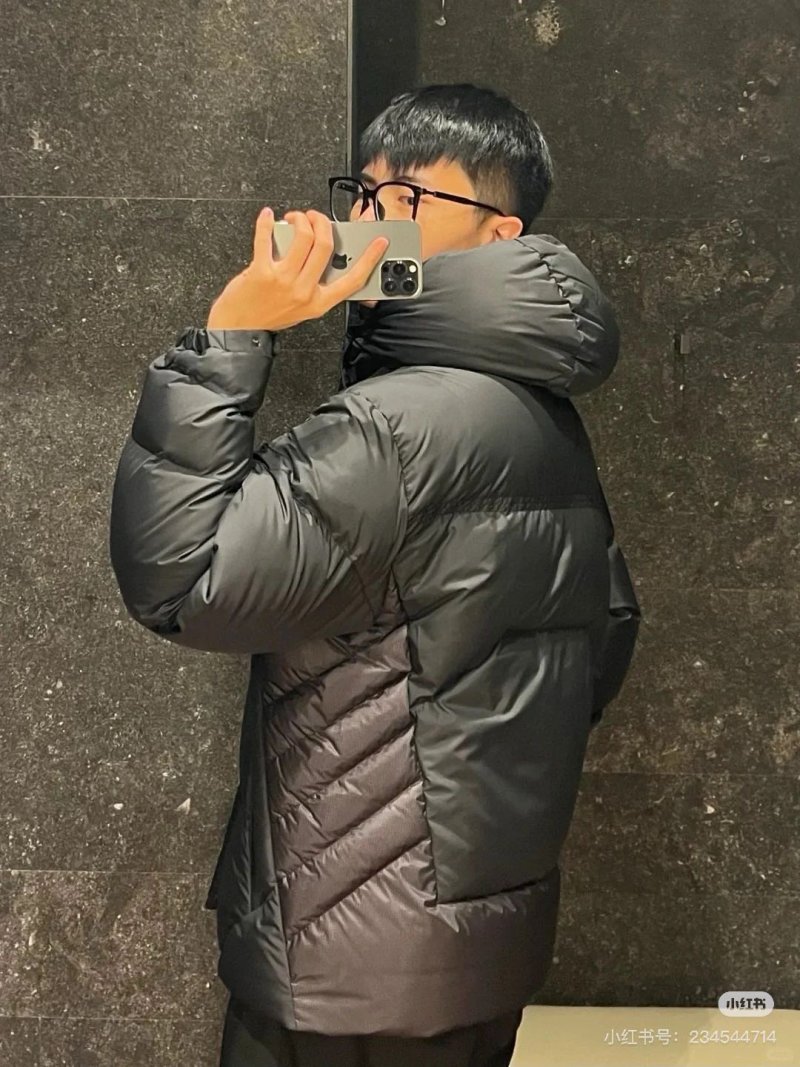 Black Oversized Puffer Down Jacket view