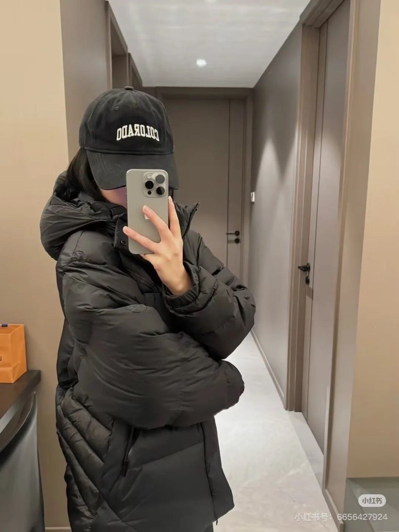 Black Oversized Puffer Down Jacket view