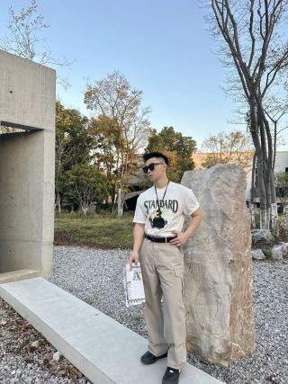 Beige Cargo Pants with Multiple Pockets & Belt view 5