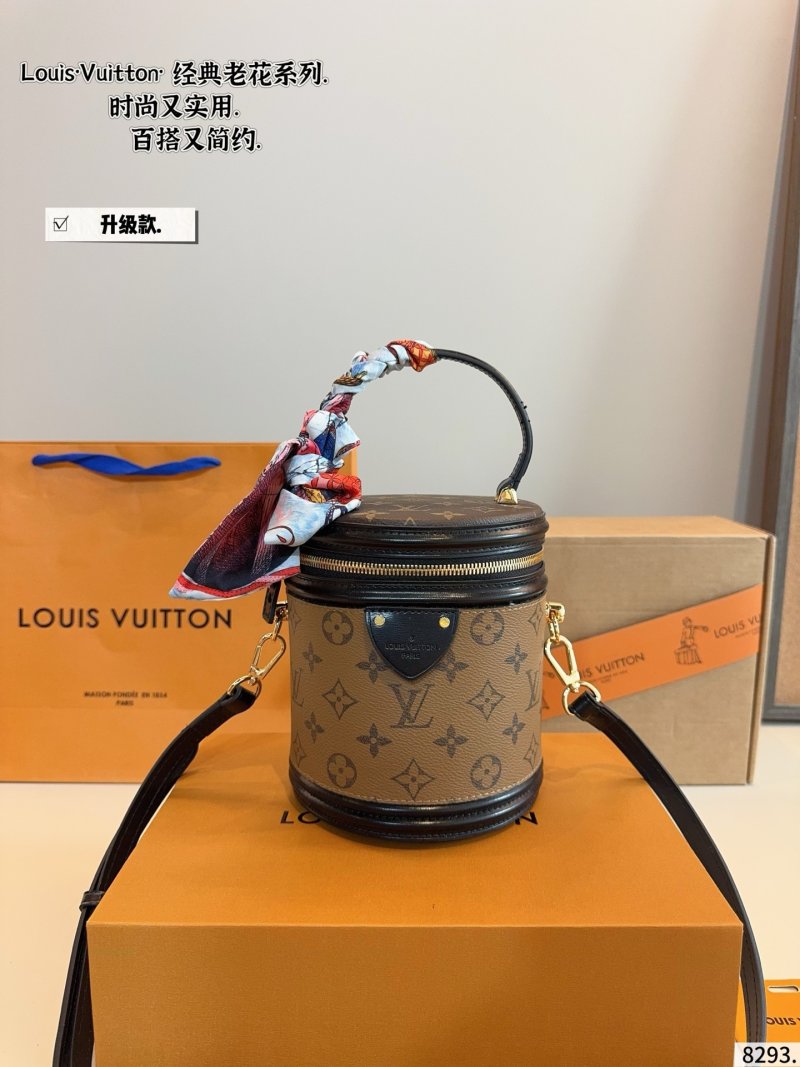 Louis Vuitton Monogram Cannes Cylinder Bag Black