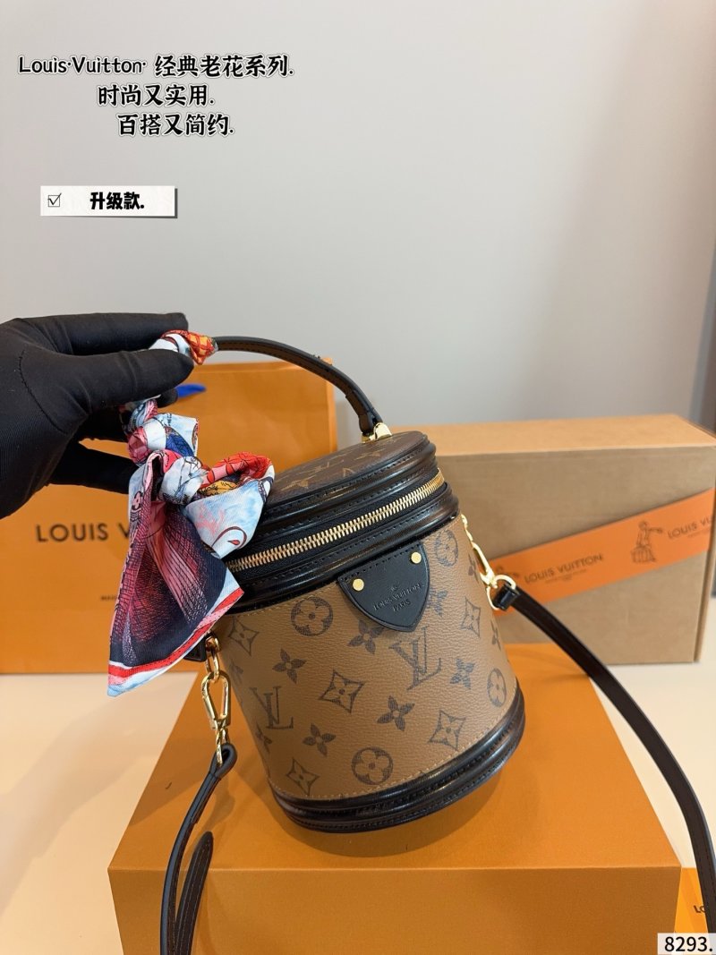 Louis Vuitton Monogram Cannes Cylinder Bag Black view