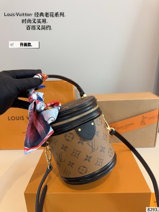 Louis Vuitton Monogram Cannes Cylinder Bag Black view 3