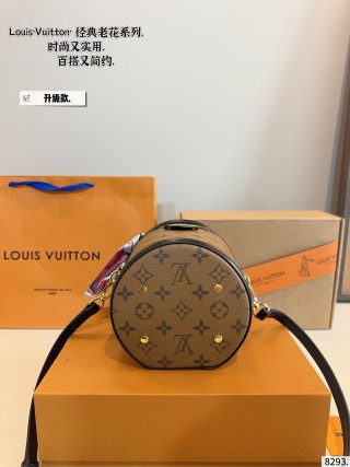 Louis Vuitton Monogram Cannes Cylinder Bag Black view 5