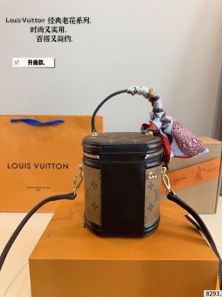 Louis Vuitton Monogram Cannes Cylinder Bag Black view 6