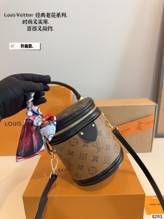 Louis Vuitton Monogram Cannes Cylinder Bag Black view 7