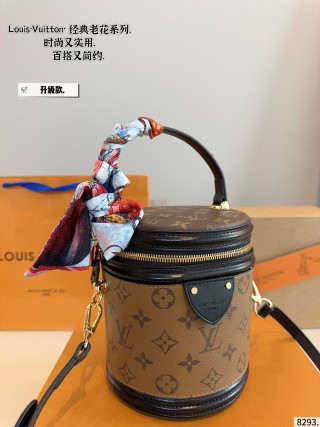 Louis Vuitton Monogram Cannes Cylinder Bag Black view 8