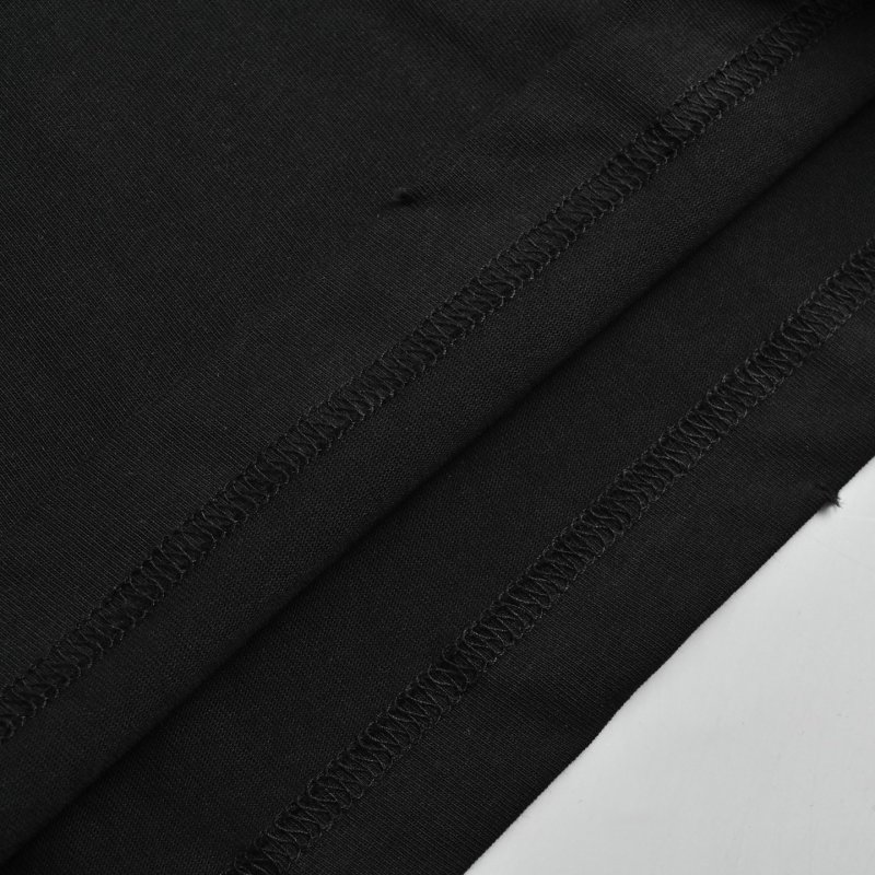 Black Short Sleeve T-Shirt with Vintage Chest Print view