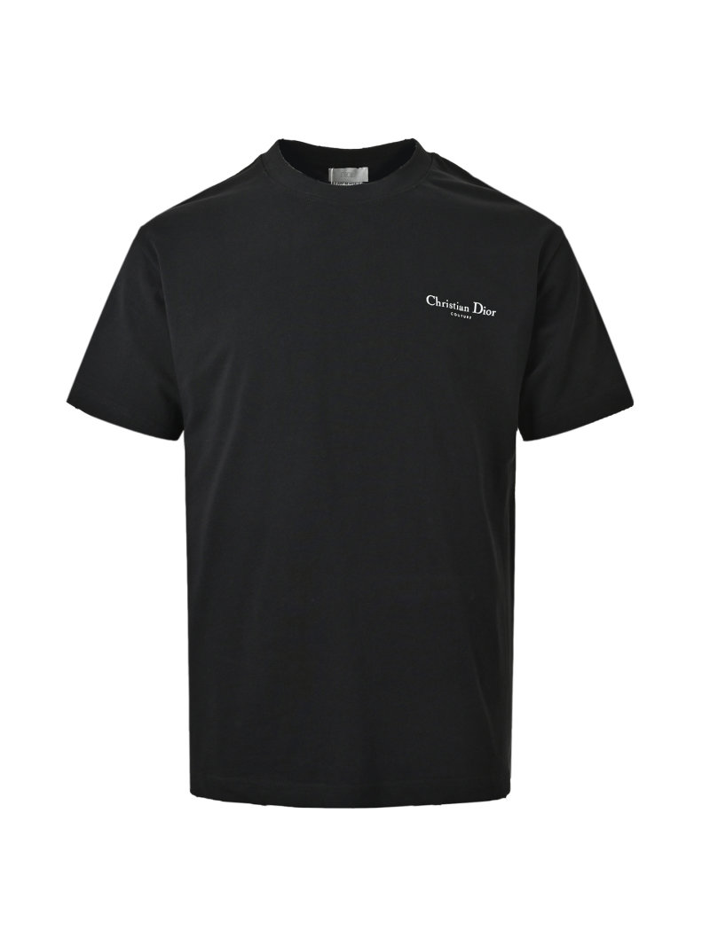 Black Short Sleeve T-Shirt with Vintage Chest Print view