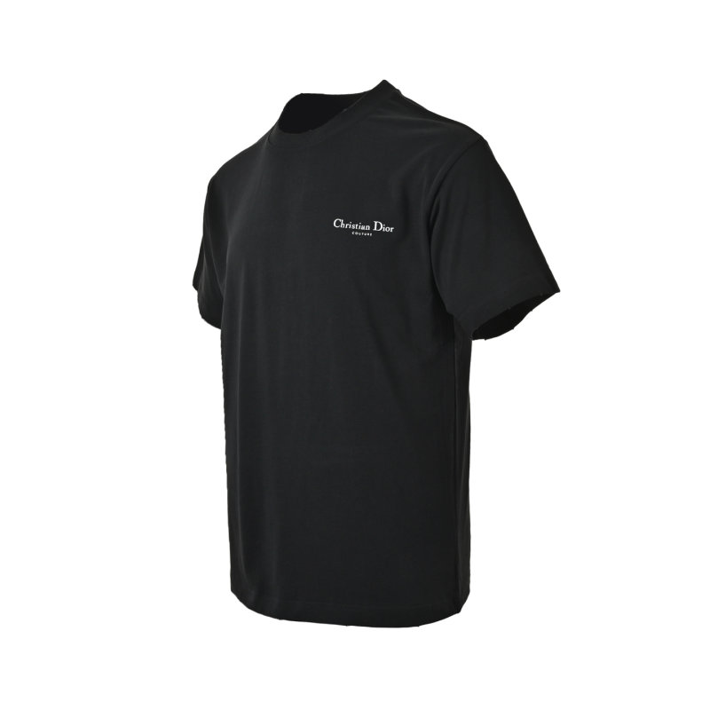 Black Short Sleeve T-Shirt with Vintage Chest Print view