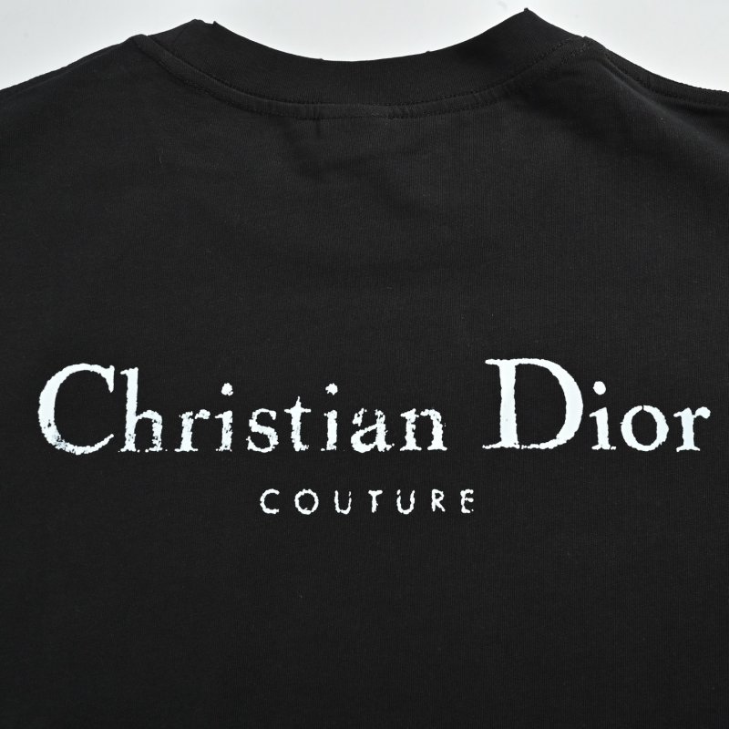 Black Short Sleeve T-Shirt with Vintage Chest Print view