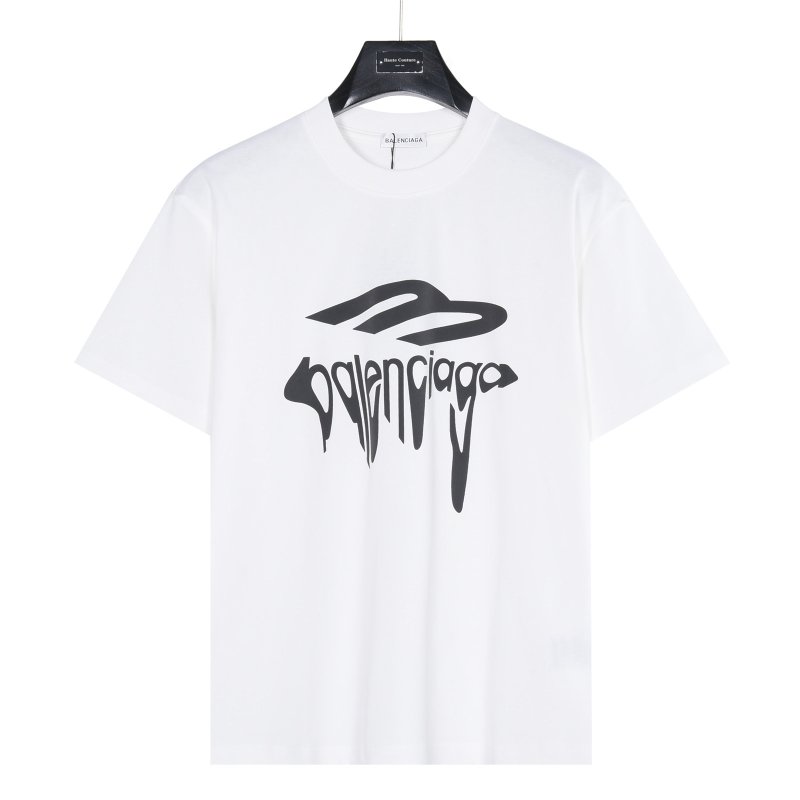 Balenciaga Graffiti Logo White T-Shirt view