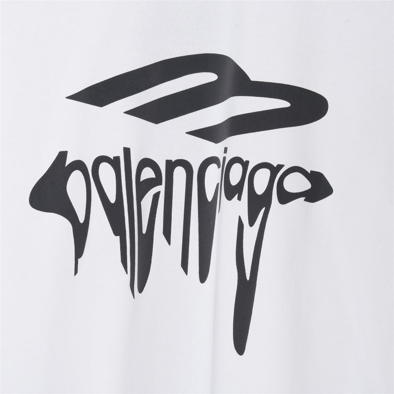 Balenciaga Graffiti Logo White T-Shirt view