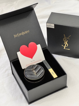 YSL Black Gold Leather Cushion Lipstick Duo Gift Set view 2