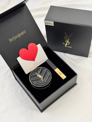 YSL Black Gold Leather Cushion Lipstick Duo Gift Set view 6