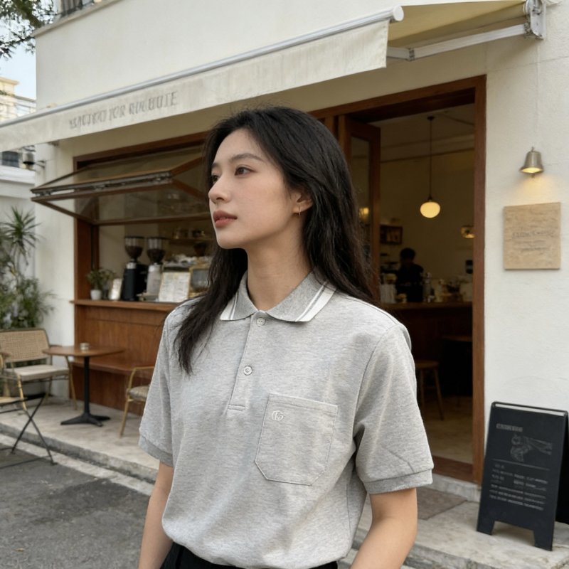 Women's Classic Polo Short Sleeve - Light Grey