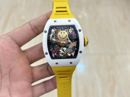Richard Mille RM 88 Smiley Automatic Tourbillon White Yellow view 2