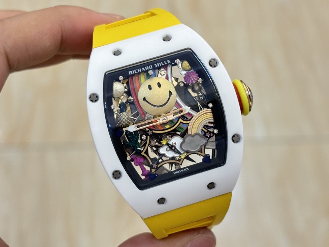 Richard Mille RM 88 Smiley Automatic Tourbillon White Yellow view