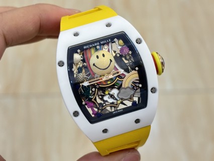 Richard Mille RM 88 Smiley Automatic Tourbillon White Yellow view 5
