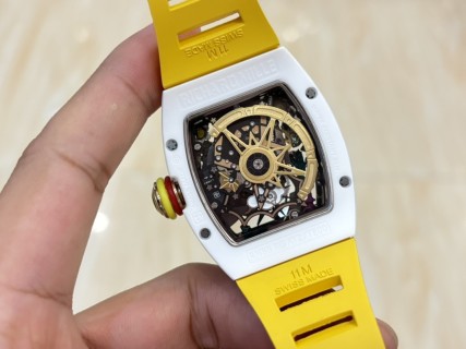 Richard Mille RM 88 Smiley Automatic Tourbillon White Yellow view 6