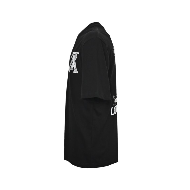 Essentials Black A Logo Short Sleeve T-Shirt view