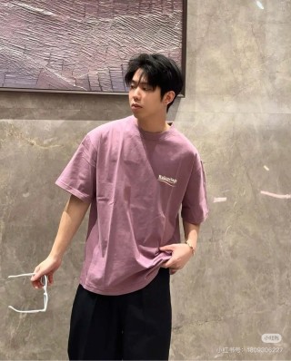 Balenciaga Mauve Short Sleeve T-Shirt
