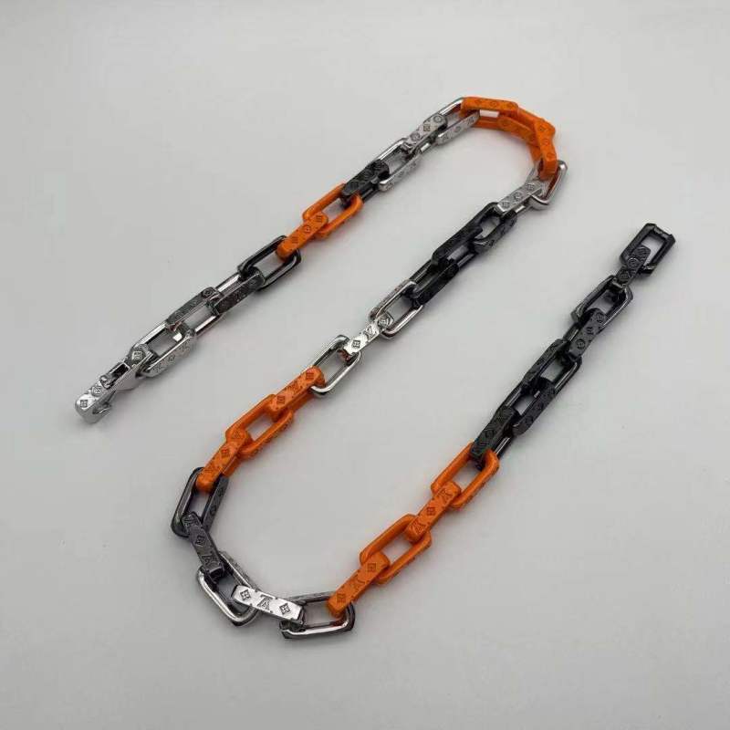 Louis Vuitton Bamboo Segment Chain Belt Orange & Black
