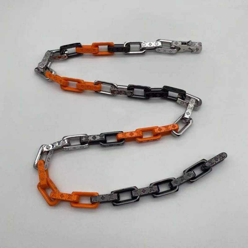 Louis Vuitton Bamboo Segment Chain Belt Orange & Black view
