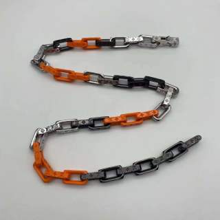 Louis Vuitton Bamboo Segment Chain Belt Orange & Black view 2
