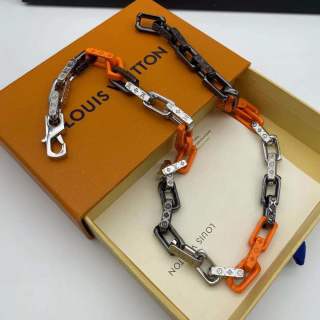 Louis Vuitton Bamboo Segment Chain Belt Orange & Black view 3