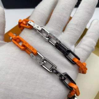 Louis Vuitton Bamboo Segment Chain Belt Orange & Black view 5