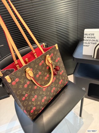 Louis Vuitton OnTheGo Tote Cherry Monogram Canvas view 2