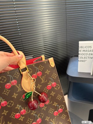 Louis Vuitton OnTheGo Tote Cherry Monogram Canvas view 6