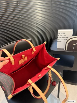 Louis Vuitton OnTheGo Tote Cherry Monogram Canvas view 8