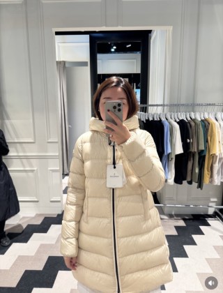 Moncler Cream Puffer Down Jacket view 3