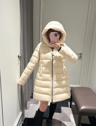 Moncler Cream Puffer Down Jacket view 4