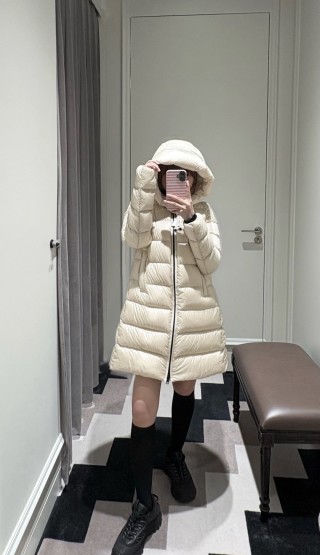 Moncler Cream Puffer Down Jacket view 8