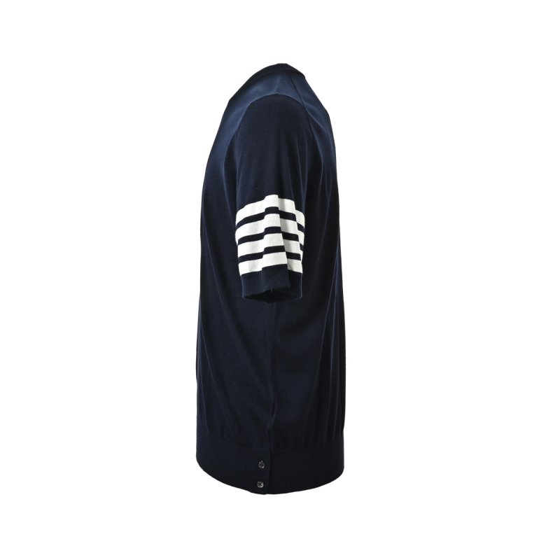 Navy Striped Sleeve T-Shirt view