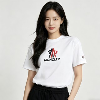 Moncler Logo Print White T-Shirt view 2
