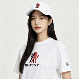 Moncler Logo Print White T-Shirt view 4