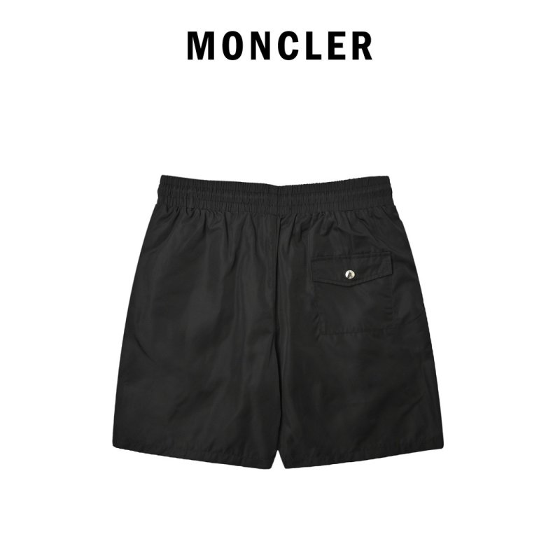 Moncler Black Shorts with Striped Side Tape view