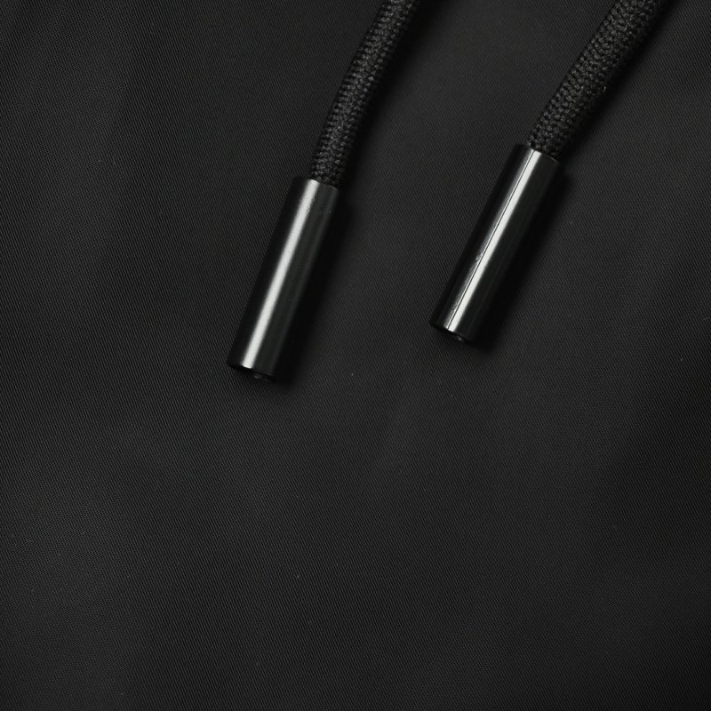 Moncler Black Shorts with Striped Side Tape view
