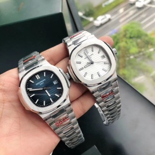 Patek Philippe Nautilus Silver Steel Watch view 5