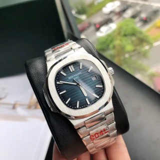 Patek Philippe Nautilus Silver Steel Watch view 6
